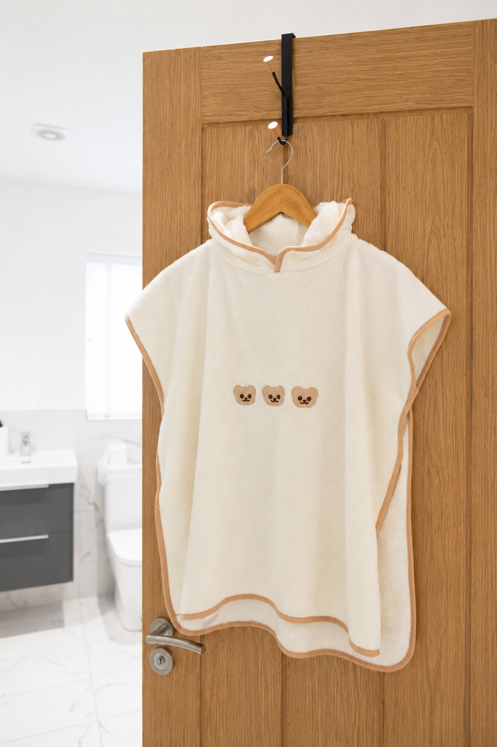 Poncho Style Toddler Hooded Bath Towel
