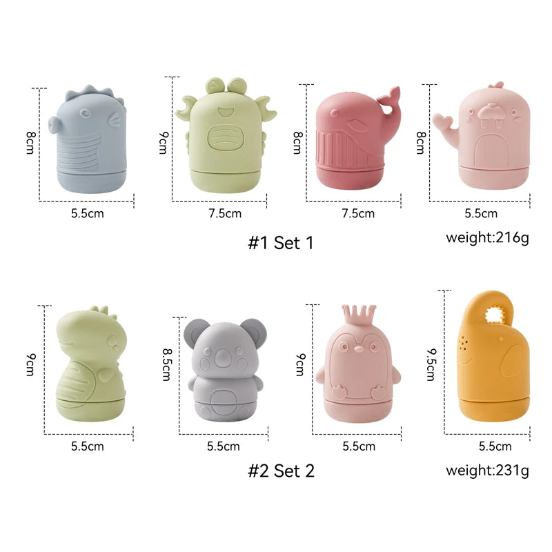 Bath Toy Set - Squeeze & Squirty's